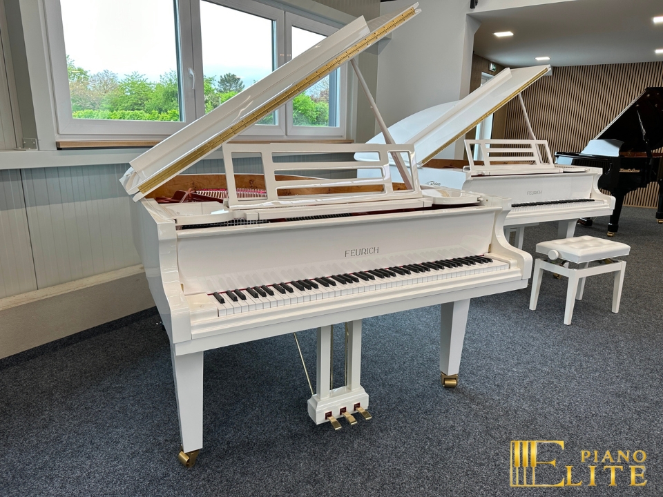 FEURICH 162 - "DYNAMIC I" (White Polish & Brass)