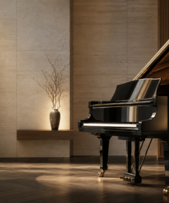 Đàn grand piano cao cấp trong không gian sang trọng