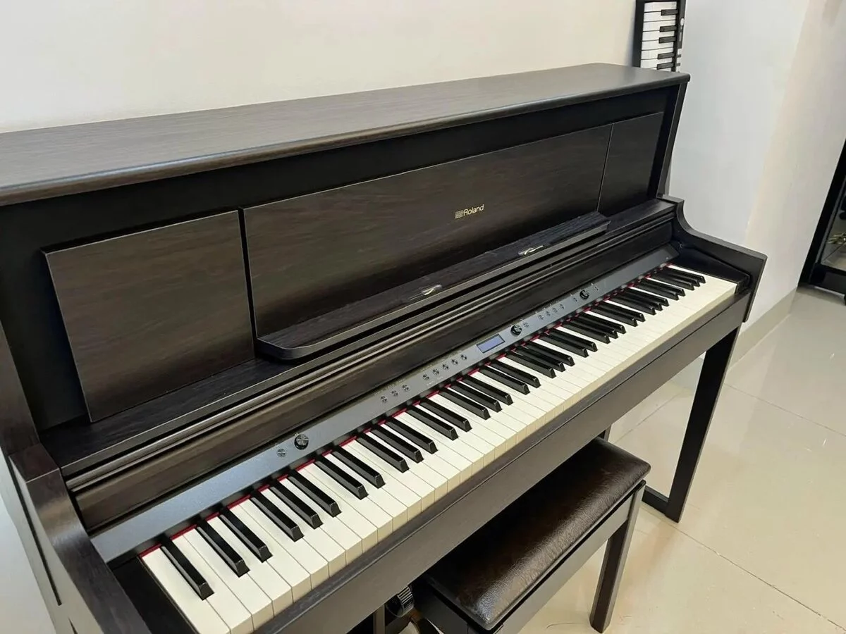 ROLAND LX-706 GPKR – Mặt sau và hệ thống dây đàn Roland