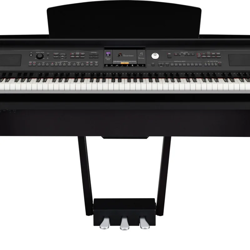 Piano điện Yamaha CVP-609GP PE màu đen bóng tại showroom Nah Music