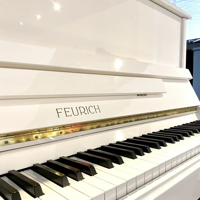 FEURICH 122 Universal (White Polished - Brass) - Nah Music