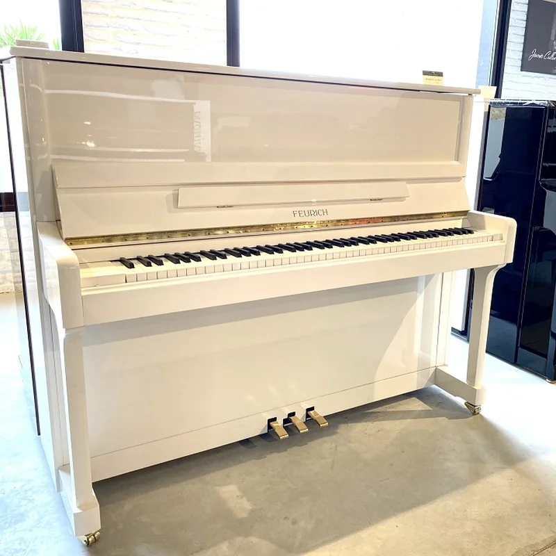 FEURICH 122 Universal (White Polished - Brass) - Nah Music