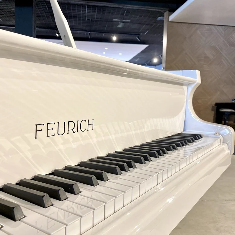 FEURICH 162 - "DYNAMIC I" (White Polish & Chrome) - Nah Music