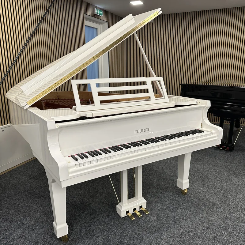 FEURICH 179 - "DYNAMIC II" (White Polish & Brass) - Nah Music
