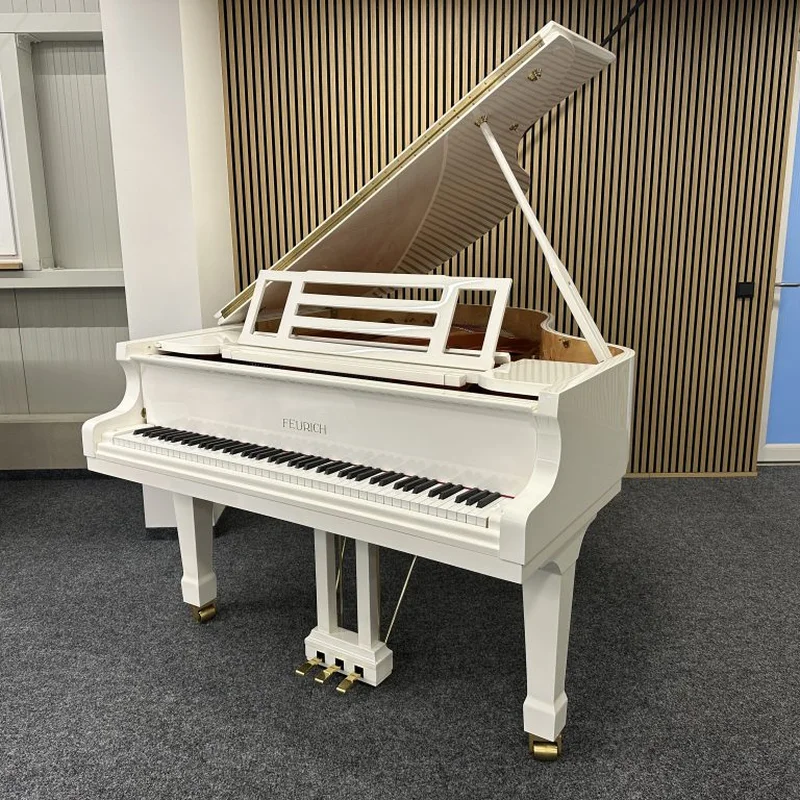 FEURICH 179 - "DYNAMIC II" (White Polish & Brass) - Nah Music