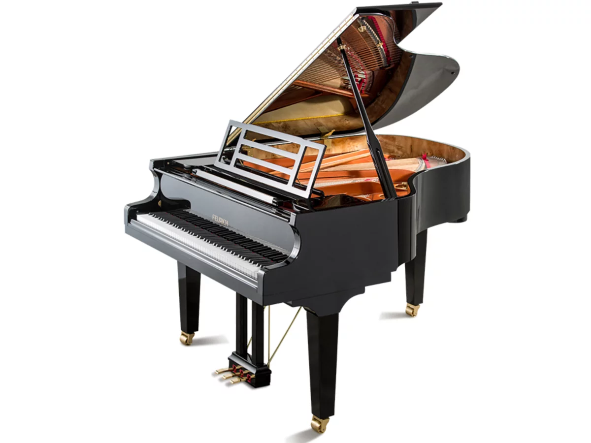 FEURICH 179 - "DYNAMIC II" (White Polish & Brass) - Nah Music