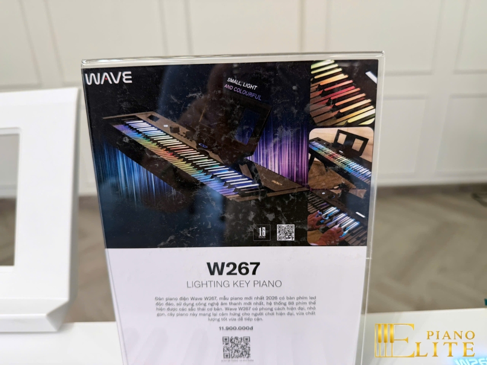 Wave W267 LED Key | Phím piano led độc đáo (trắng & đen)