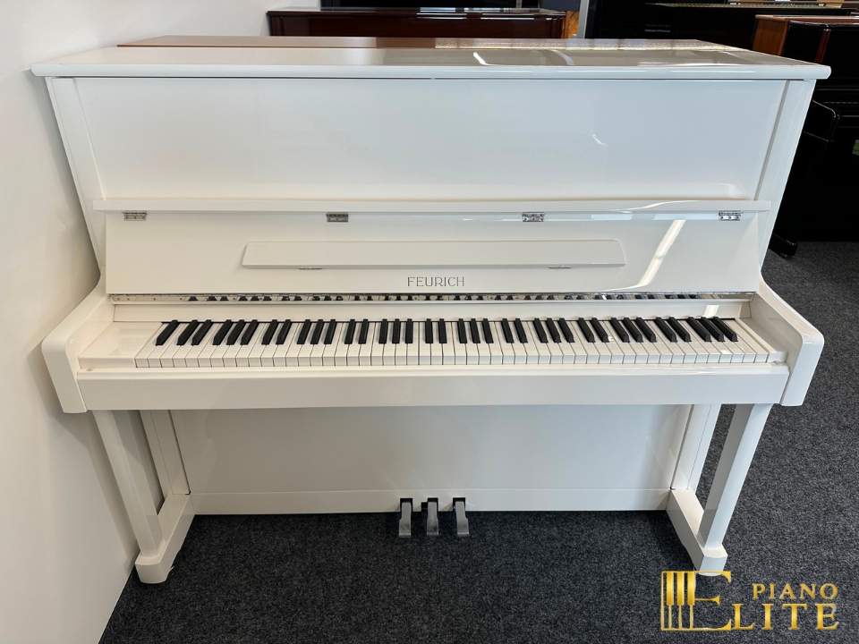 FEURICH 122 Universal (White Polished - Chrome) - Nah Music