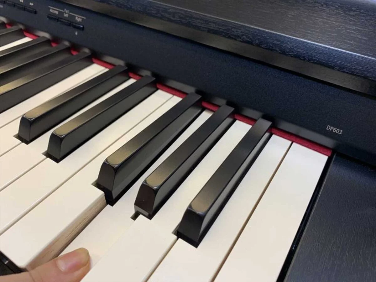 ROLAND DP-603 CBS – Mặt sau và hệ thống dây đàn Roland