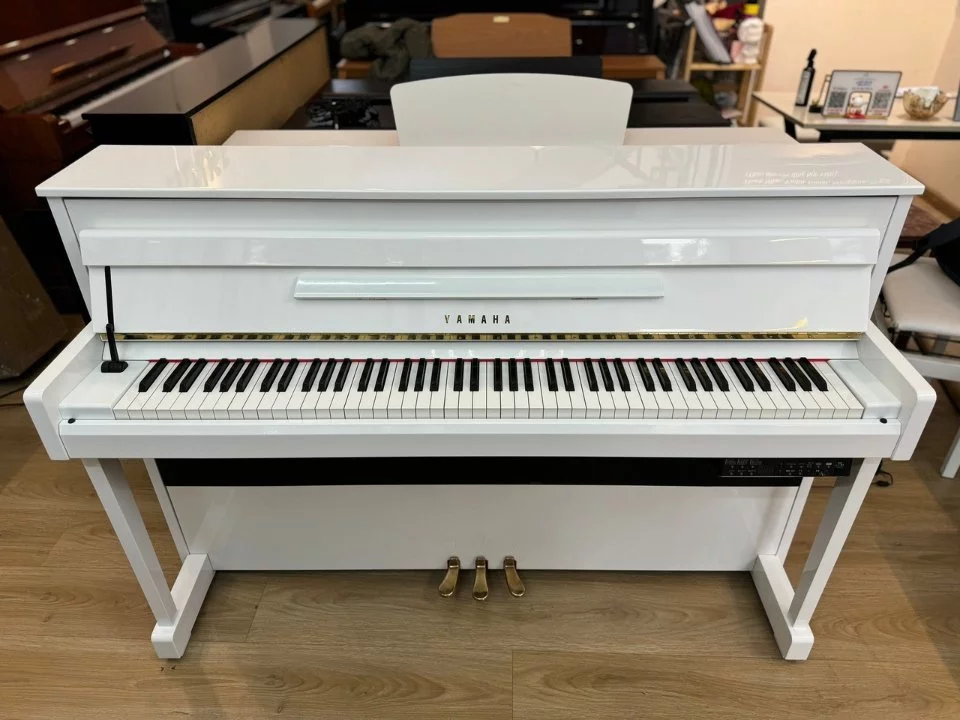 YAMAHA DUP-20 WH – Mặt sau và hệ thống dây đàn Yamaha
