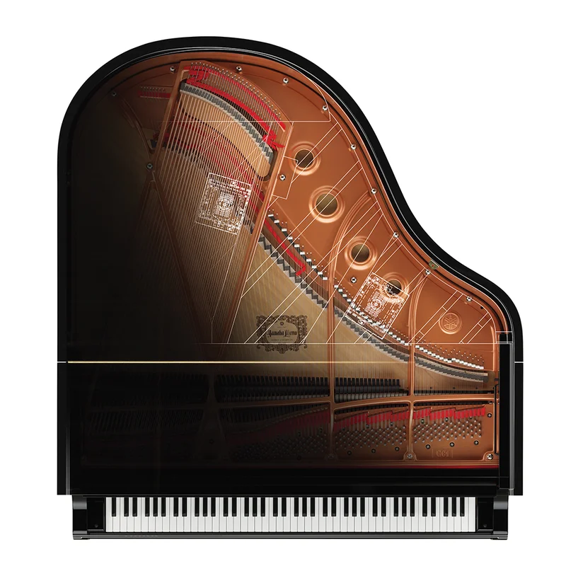 Đàn piano Yamaha YAMAHA GC1 TA2 TRANSACOUSTIC™ – Chi tiết bàn phím